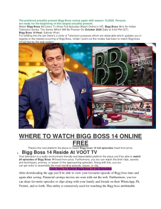 Bigg Boss 14