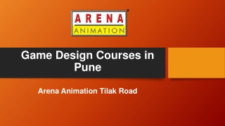 Game Design Courses in Pune - Arena Animation Tilak Road