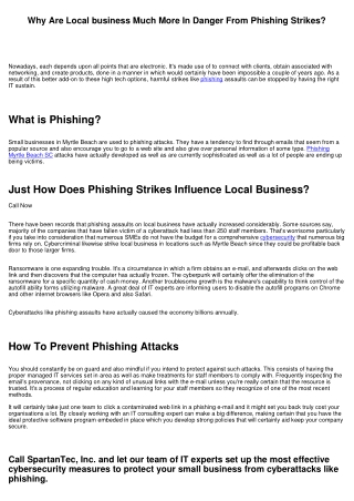 Why Are Local business Extra In Jeopardy From Phishing Attacks?