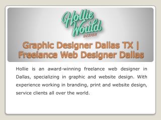 Graphic Designer Dallas TX | Freelance Web Designer Dallas