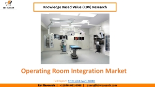 Operating Room Integration Market Size Worth $2.5 Billion By 2026 - KBV Research
