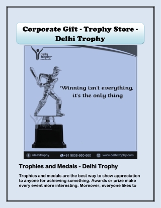 Corporate Gift - Trophy Store - Delhi Trophy