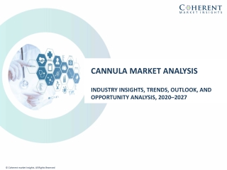 Cannula Market – Global Industry Insights, Trends, Outlook, and Opportunity Analysis, 2018-2026.