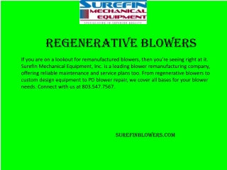 Surefinblowers.com - Regenerative Blowers