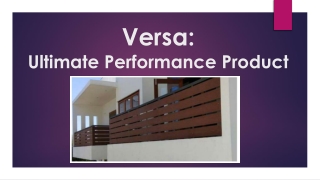 Versa: Ultimate Performance Product
