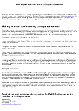 Roof Covering Fixing-- Tornado Damage Assessment