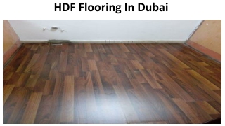 HDF Flooring Dubai