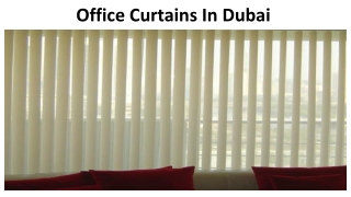 Office Curtains Dubai