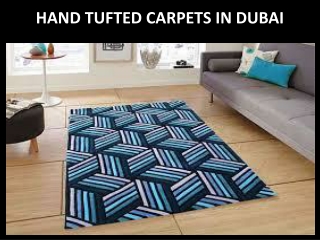 HAND TUFTED CARPETS IN DUBAI