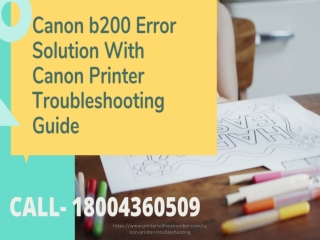 Canon b200 Error Solution With Canon Printer Troubleshooting Guide