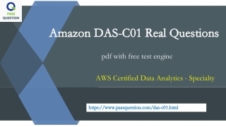 AWS Certified Data Analytics - Specialty DAS-C01 Dumps