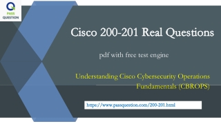 Cisco CyberOps Associate 200-201 Training Questions