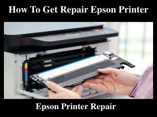 How To Get Repair Epson Printer