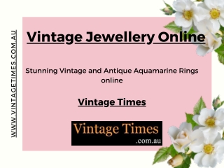 Stunning Vintage Aquamarine Rings online