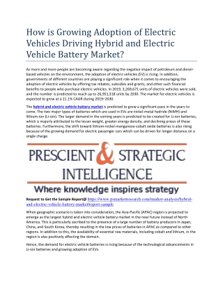 Electric Vehicle Battery Market Future Growth Analysis and Challenges