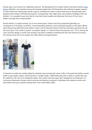 15 Up-and-Coming Trends About korean clothing online