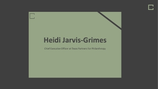 Heidi Jarvis-Grimes - Business Development Leader