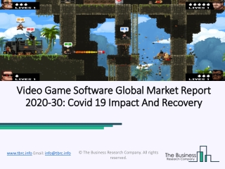 Video Game Software Market 2020 – Increasing Demand With Leading Key Players