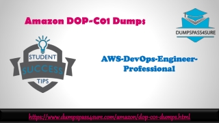 DOP-C01 Exam Questions, Amazon DOP-C01 Free Dumps | Dumpspass4sure