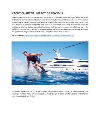 YACHT CHARTER: IMPACT OF COVID-19