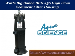 Watts Big Bubba BBH-150 High Flow Sediment Filter Housing