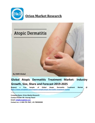 Atopic Dermatitis Treatment Market Size, Share, Analysis, Industry Report and Forecast to 2026