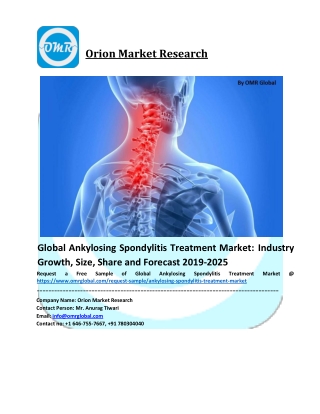 Ankylosing Spondylitis Treatment Market Growth, Size, Share, Industry Report and Forecast to 2026