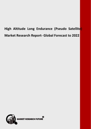 Global High Altitude Long Endurance (Pseudo Satellite) Market