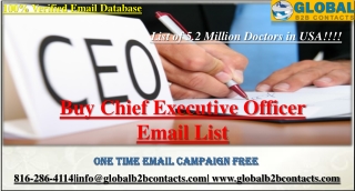 Chief Executive Officer Email List