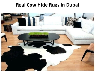 Real Cow Hide Rugs In Dubai