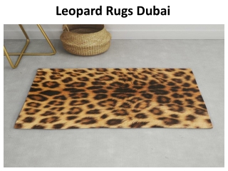 Leopard Rug ABU Dhabi
