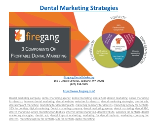 Dental Marketing Strategies