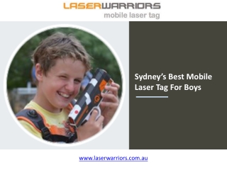 Sydney’s Best Mobile Laser Tag For Boys