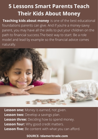 5 Lessons Smart Parents Teach Their Kids About Money