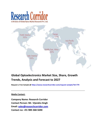 Optoelectronics Market Size, share, Industry Growth, Future Opportunities, Forecast to 2027
