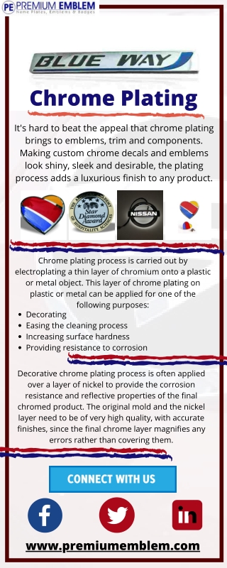 Warty Texture Chrome Plating Process | Premium Emblem