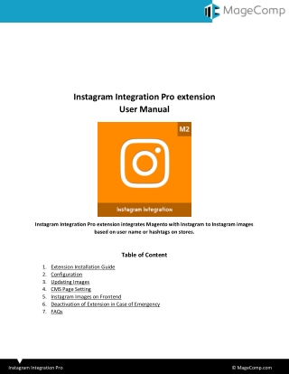 Magento 2 Instagram Feed Pro
