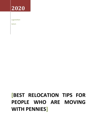 Best Relocation Tips for People Who are Moving with Pennies