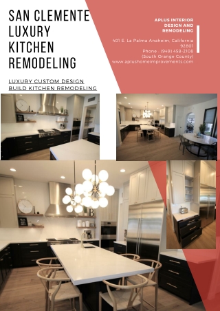 San Clemente Luxury Kitchen Remodeling