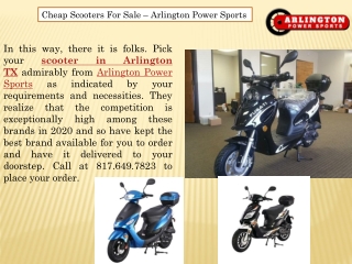 Cheap Scooters For Sale - Arlington Power Sports