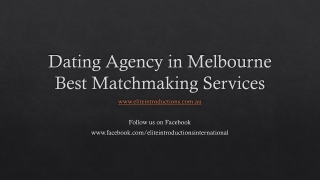 Dating Agency in Melbourne | Best Matchmaking Services