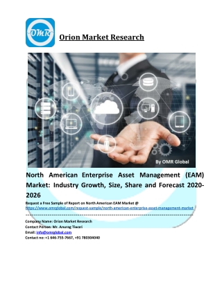 North American Enterprise Asset Management (EAM) Market Trends, Size, Competitive Analysis and Forecast - 2020-2026