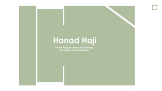 Hanad Haji - Experienced Financial Professional