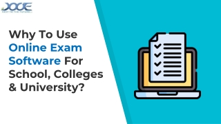 Why to use online exam software for school, colleges & university?