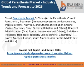 Paresthesia market