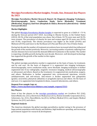 Meralgia Paresthetica Market Insights, Trends, Size, Demand, Key Players By 2023