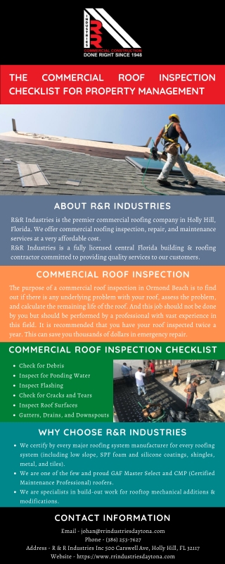 The Commercial Roof Inspection Checklist for Property Management