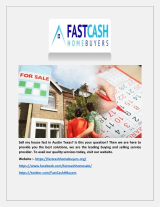 House buying companies austin  -  |  -  (Fastcashhomebuyers.org)