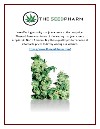 Buy marijuana seeds in Los Angeles  -  |  -  (Theseedpharm.com)