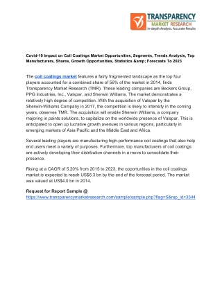 Analysis of Potential Impact of COVID-19 on Coil Coatings Market Opportunities